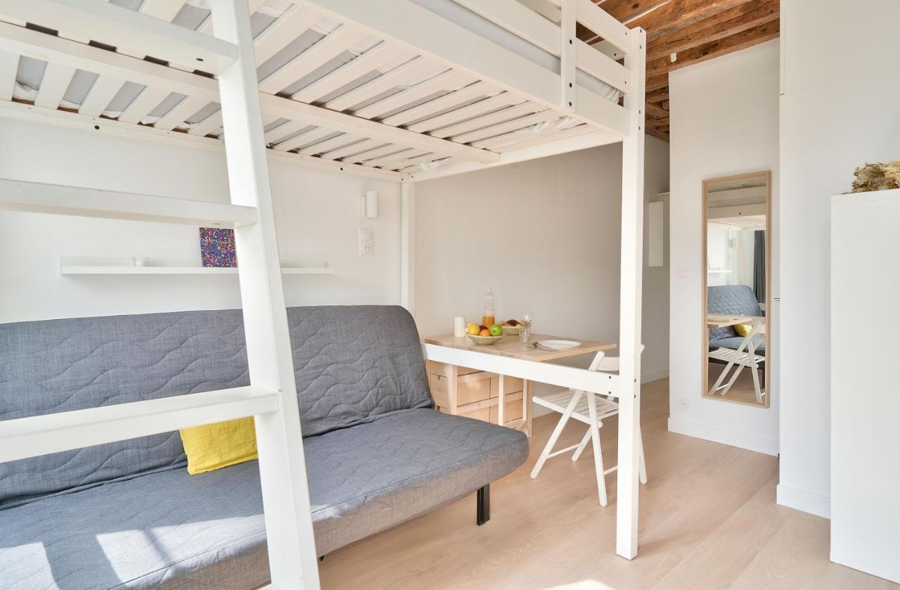 Stylish Mezzanine Studio In The Heart Of Paris 3F Exterior photo