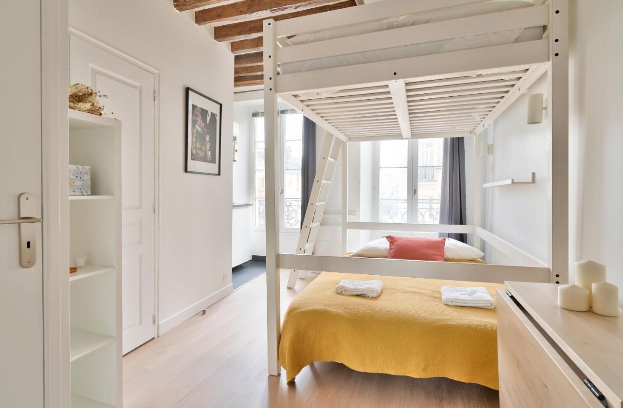 Stylish Mezzanine Studio In The Heart Of Paris 3F Exterior photo